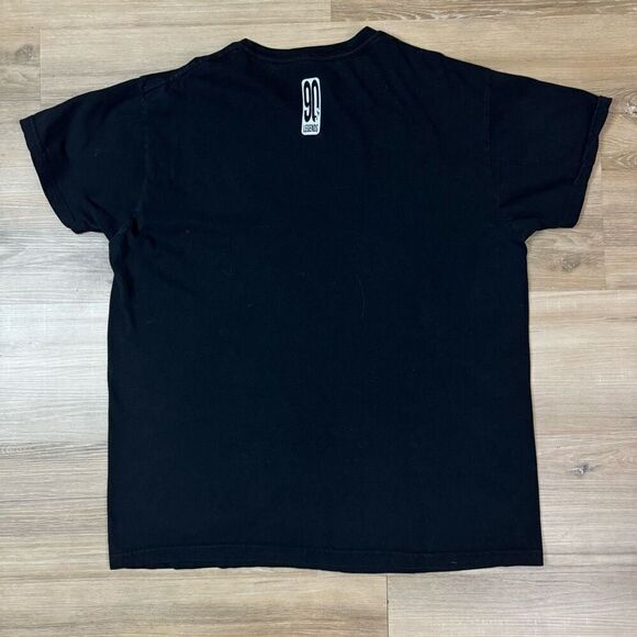 90s Legends Size Large TLC Lisa Left Eye Lopez Photo Graphic Tee Shirt Black - Picture 3 of 4